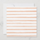 私たちの小さなかぼちゃは1歳の誕生日 ラスティック フラワー 招待状 (裏面)