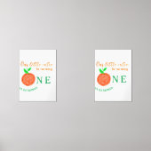 私たちの小さなかわいこちゃんオレンジの1つの誕生日柑橘類の果物 (正面)