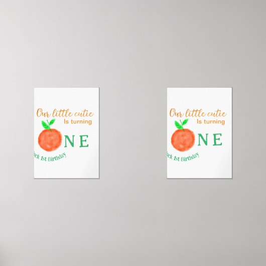 私たちの小さなかわいこちゃんオレンジの1つの誕生日柑橘類の果物 (正面)