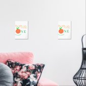 私たちの小さなかわいこちゃんオレンジの1つの誕生日柑橘類の果物 (リビング)