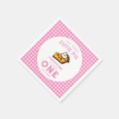 私たちの小さなかわいこちゃんパイ日1st誕生日 スタンダードカクテルナプキン (角)
