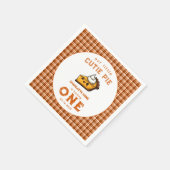 私たちの小さなかわいこちゃんパイ日1st誕生日 スタンダードカクテルナプキン (角)