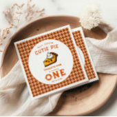 私たちの小さなかわいこちゃんパイ日1st誕生日 スタンダードカクテルナプキン