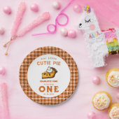 私たちの小さなかわいこちゃんパイ日1st誕生日 ペーパープレート (パーティー)