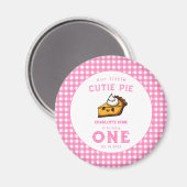 私たちの小さなかわいこちゃんパイ日1st誕生日 マグネット (正面/裏面)