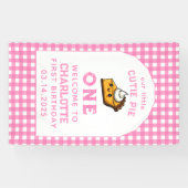 私たちの小さなかわいこちゃんパイ日1st誕生日 横断幕 (横)
