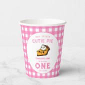 私たちの小さなかわいこちゃんパイ日1st誕生日 紙コップ (裏面)