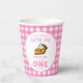 私たちの小さなかわいこちゃんパイ日1st誕生日 紙コップ (正面)