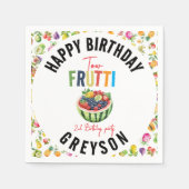 私たちの小さなかわいこちゃんフリット2nd誕生日パーティー スタンダードカクテルナプキン (正面)