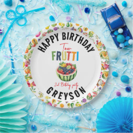 私たちの小さなかわいこちゃんフリット2nd誕生日パーティー ペーパープレート