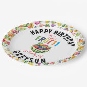 私たちの小さなかわいこちゃんフリット2nd誕生日パーティー ペーパープレート (アングル)