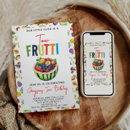 私たちの小さなかわいこちゃんフリット2nd誕生日パーティー 招待状