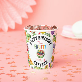 私たちの小さなかわいこちゃんフリット2nd誕生日パーティー 紙コップ