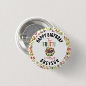 私たちの小さなかわいこちゃんフリット2nd誕生日パーティー 缶バッジ (正面&裏面)
