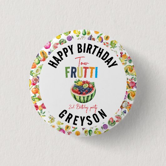 私たちの小さなかわいこちゃんフリット2nd誕生日パーティー 缶バッジ (正面)