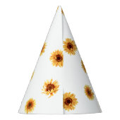 私たちの小さなひまわりラッピングペーパー パーティーハット (裏面)