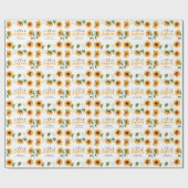 私たちの小さなひまわりラッピング紙 ラッピングペーパー (フラット)