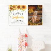 私たちの小さなひまわり写真誕生日パーティー 横断幕 (インサイチュ)
