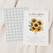 私たちの小さなひまわり秋1st誕生日 招待状