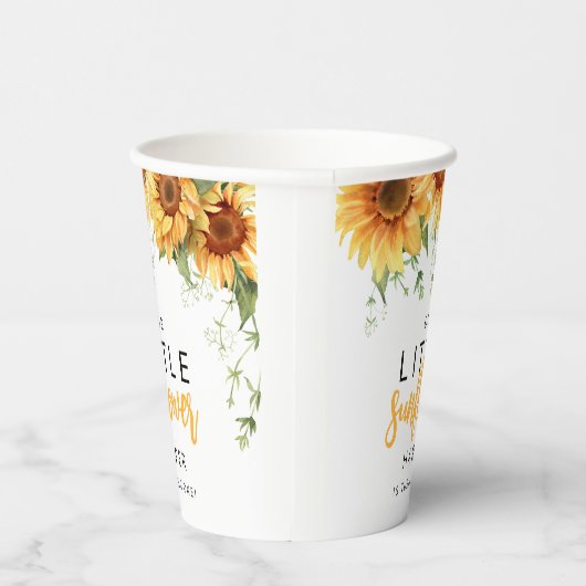 私たちの小さなひまわり誕生日パーティー 紙コップ (右)