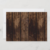 私たちの小さなひまわり ラスティック イエロー 誕生日パーティー 招待状 (裏面)