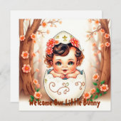 私たちの小さなウサギを歓迎しよう シーズンカード (正面/裏面)