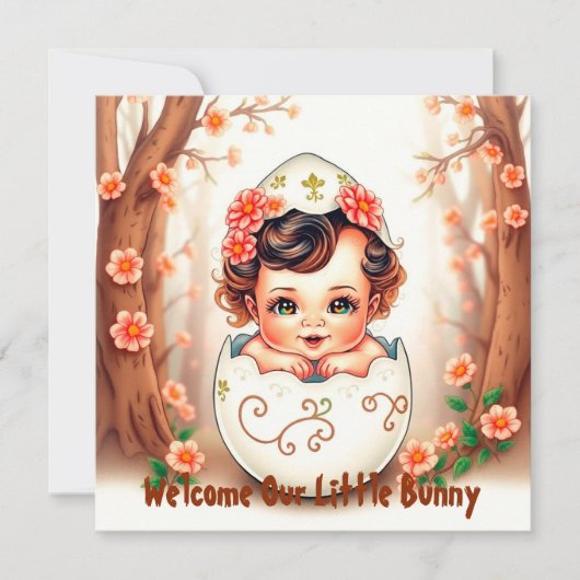 私たちの小さなウサギを歓迎しよう シーズンカード (正面)