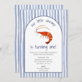 私たちの小さなエビは水の色を一つ変えている 招待状 (正面/裏面)