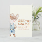 私たちの小さなカウボーイバースデーパーティー招待状 招待状 (スタンド正面)
