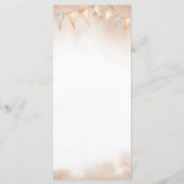 私たちの小さなカウボーイ赤ちゃんシャワーのサボテン砂漠のメニュー メニュー (裏面)