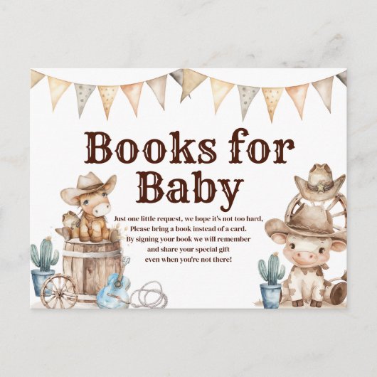 私たちの小さなカウボーイ ワイルドウェストの絵本 ポストカード (正面)