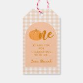 私たちの小さなカボキンボホオレンジの最初の誕生日 ギフトタグ (裏面)