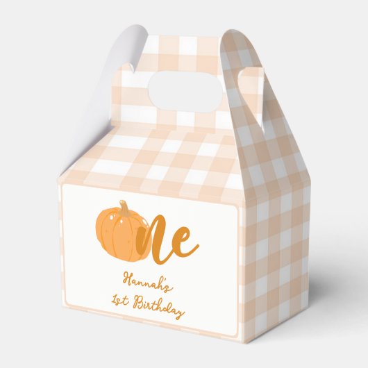 私たちの小さなカボキンボホオレンジの最初の誕生日 フェイバーボックス (正面サイド)