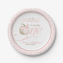 私たちの小さなカボチャが1歳になりました 初めての誕生日 ペーパープレート