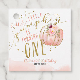 私たちの小さなカボチャが1歳の誕生日を迎えます 1st Birthday フェイバータグ