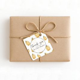 私たちの小さなカボチャのオレンジの水色ありがとう フェイバータグ