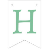 私たちの小さなカボチャのミント/ピンクの誕生日パーティー バンティングフラッグ (第2の旗)