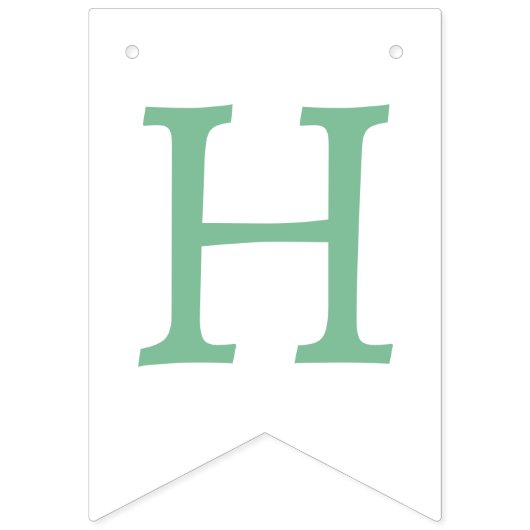 私たちの小さなカボチャのミント/ピンクの誕生日パーティー バンティングフラッグ (第2の旗)