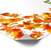 私たちの小さなカボチャの写真誕生日へようこそ ポスター (角)