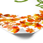 私たちの小さなカボチャの写真誕生日へようこそ ポスター (コーナー)