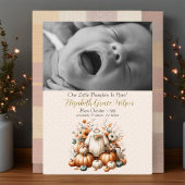 私たちの小さなカボチャの写真 シーズンカード