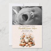 私たちの小さなカボチャの写真 シーズンカード (正面)