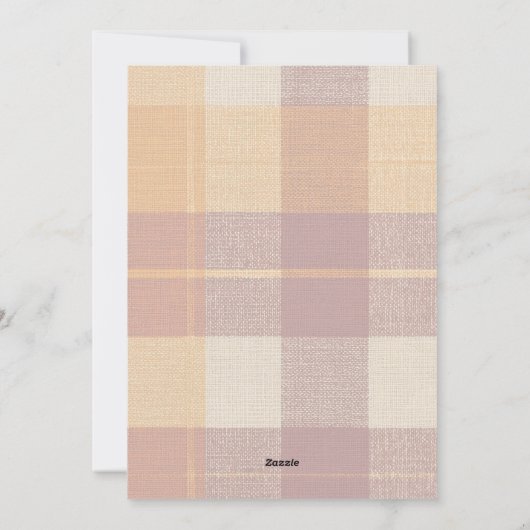 私たちの小さなカボチャの写真 シーズンカード (裏面)