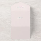 私たちの小さなカボチャの女の子の赤ちゃんシャワー オールインワン招待状 (外側)