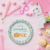 私たちの小さなカボチャの最初の誕生日 ペーパープレート (パーティー)