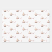 私たちの小さなカボチャの最初の誕生日 ラッピングペーパーシート (正面)