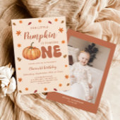 私たちの小さなカボチャの最初の誕生日 招待状