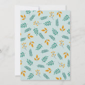 私たちの小さなカボチャの最初の誕生日 招待状 (裏面)