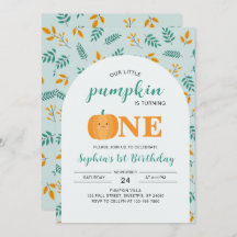 私たちの小さなカボチャの最初の誕生日