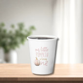 私たちの小さなカボチャの最初の誕生日 紙コップ